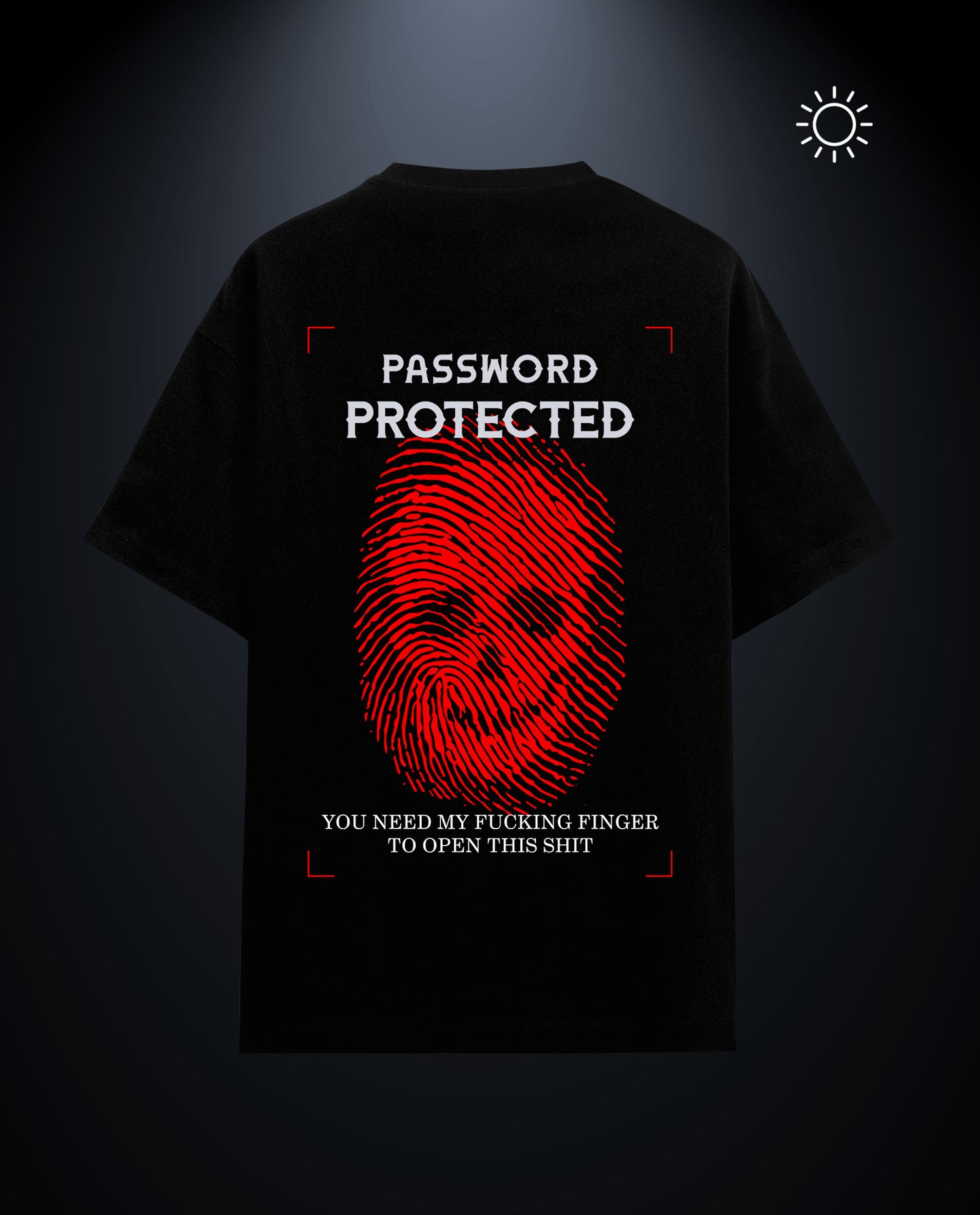 Password Protection - Premium Women Oversized Tees