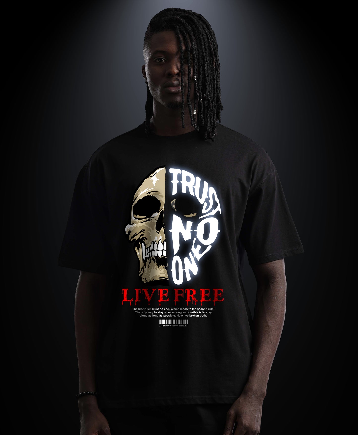 Trust No One - Premium Men Oversized Tees