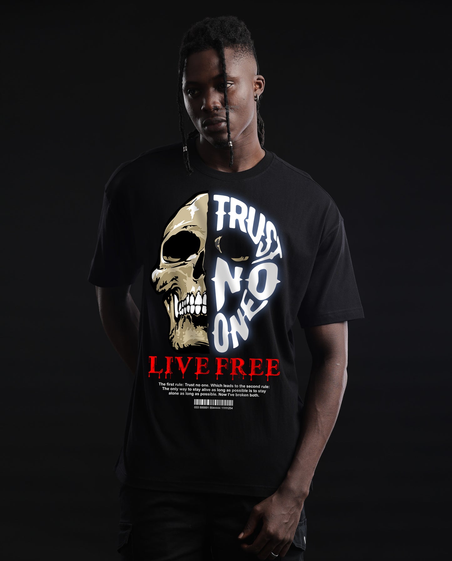 Trust No One - Premium Men Oversized Tees