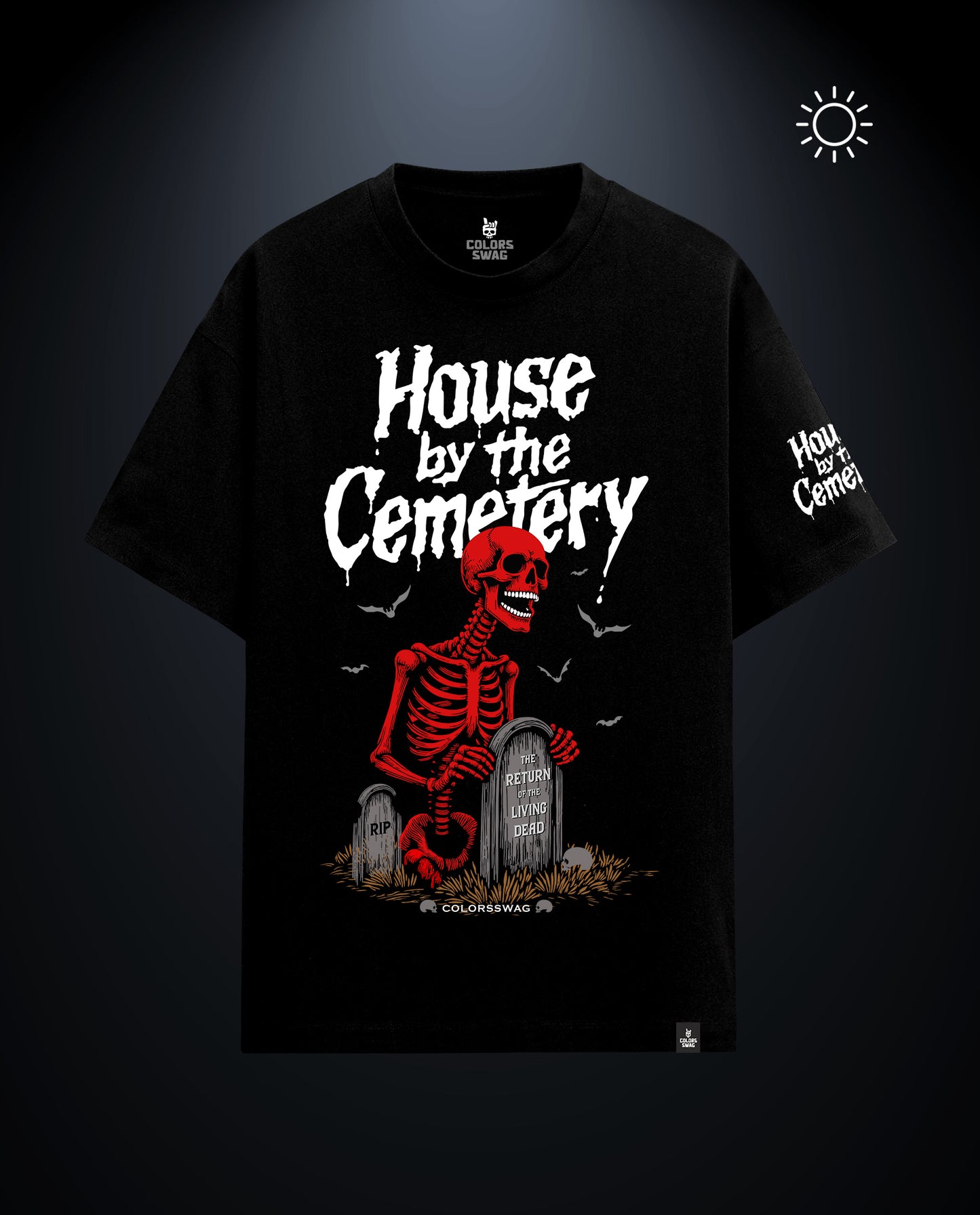 House by the cemetery - Premium Men Oversized Tees