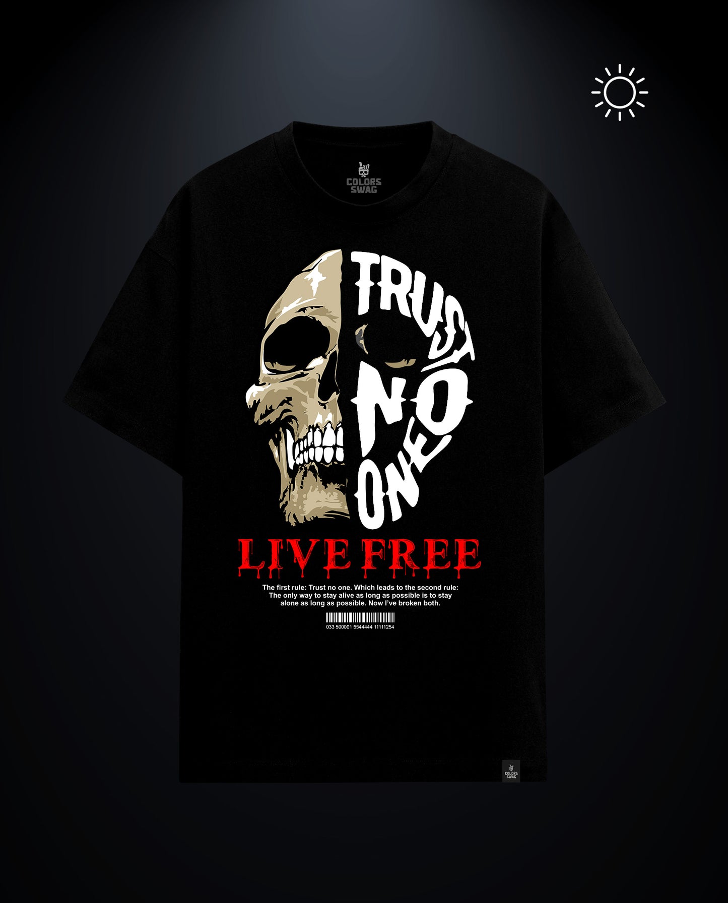 Trust No One - Premium Men Oversized Tees