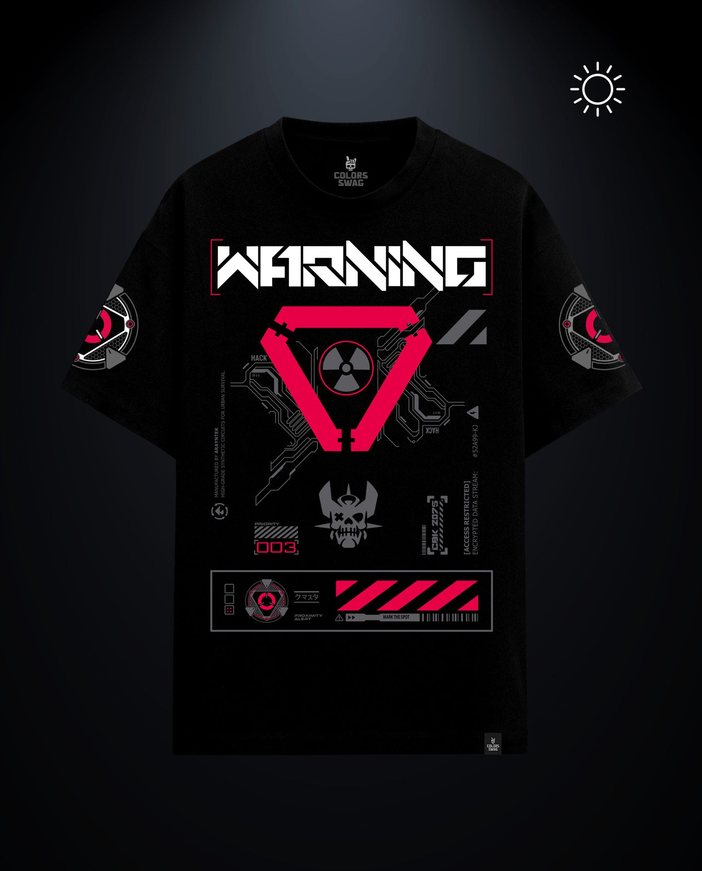 Warning - Premium Men Oversized Tees