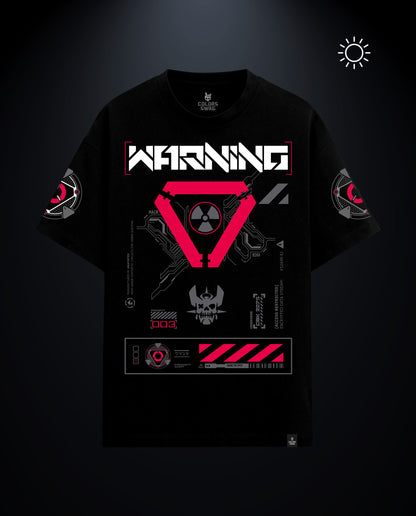 Warning - Premium Men Oversized Tees