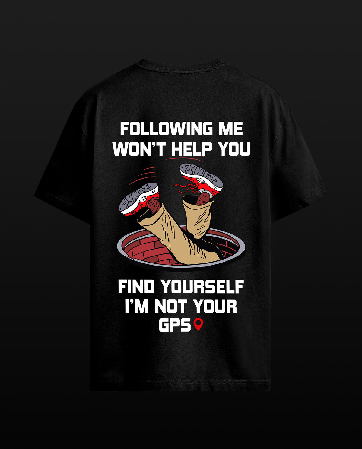 Following Me  - Men Regular Fit Tees