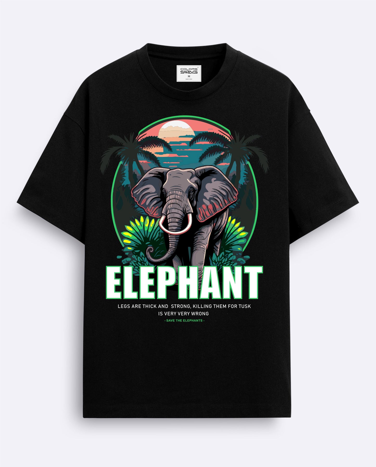 Elephant-Oversized T-Shirt