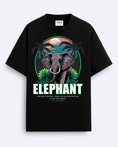 Elephant-Oversized T-Shirt