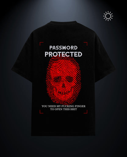 Password Protection - Premium Women Oversized Tees