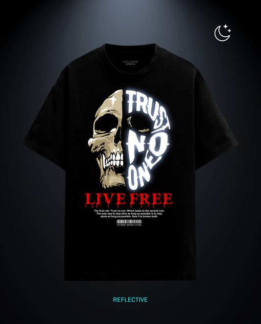 Trust No One - Premium Men Oversized Tees