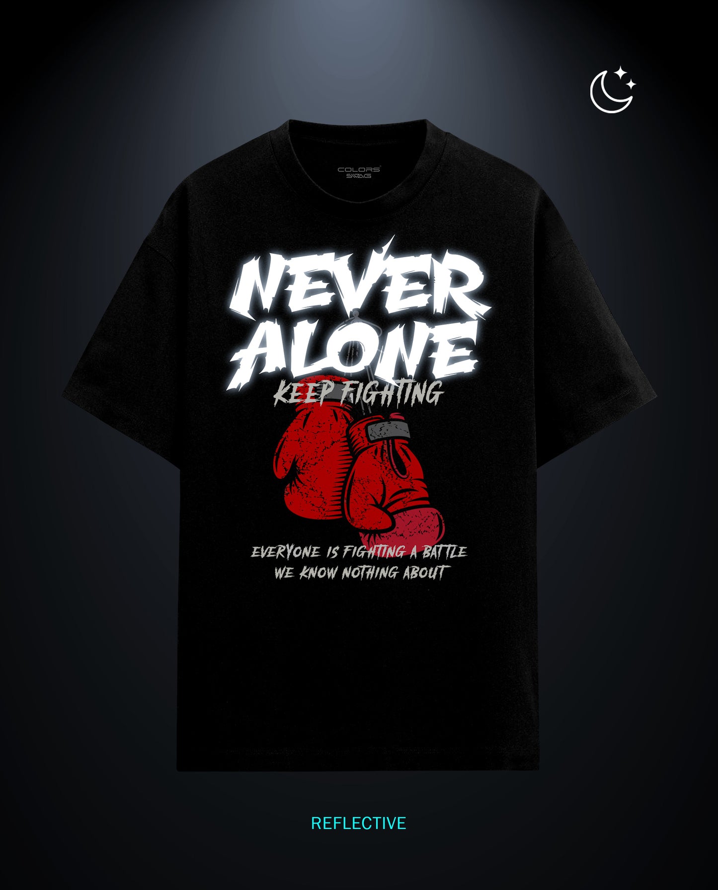 Never Alone - Premium Men Regular Fit Tees