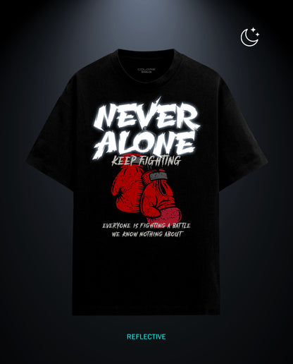 Never Alone - Premium Men Regular Fit Tees