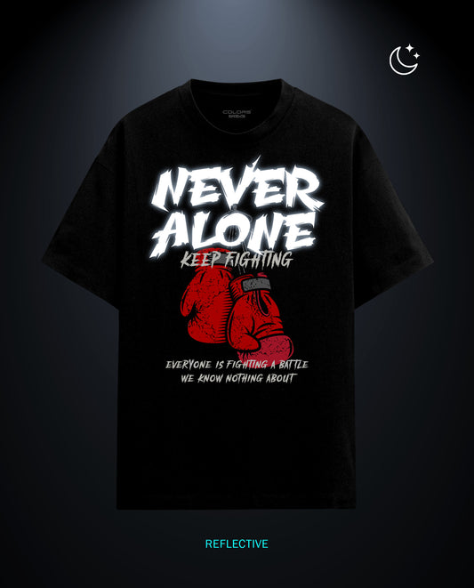 Never Alone - Premium Men Regular Fit Tees