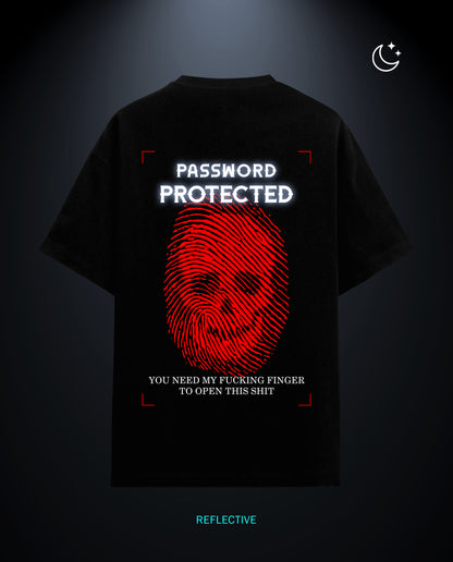 Password Protection - Premium Women Oversized Tees