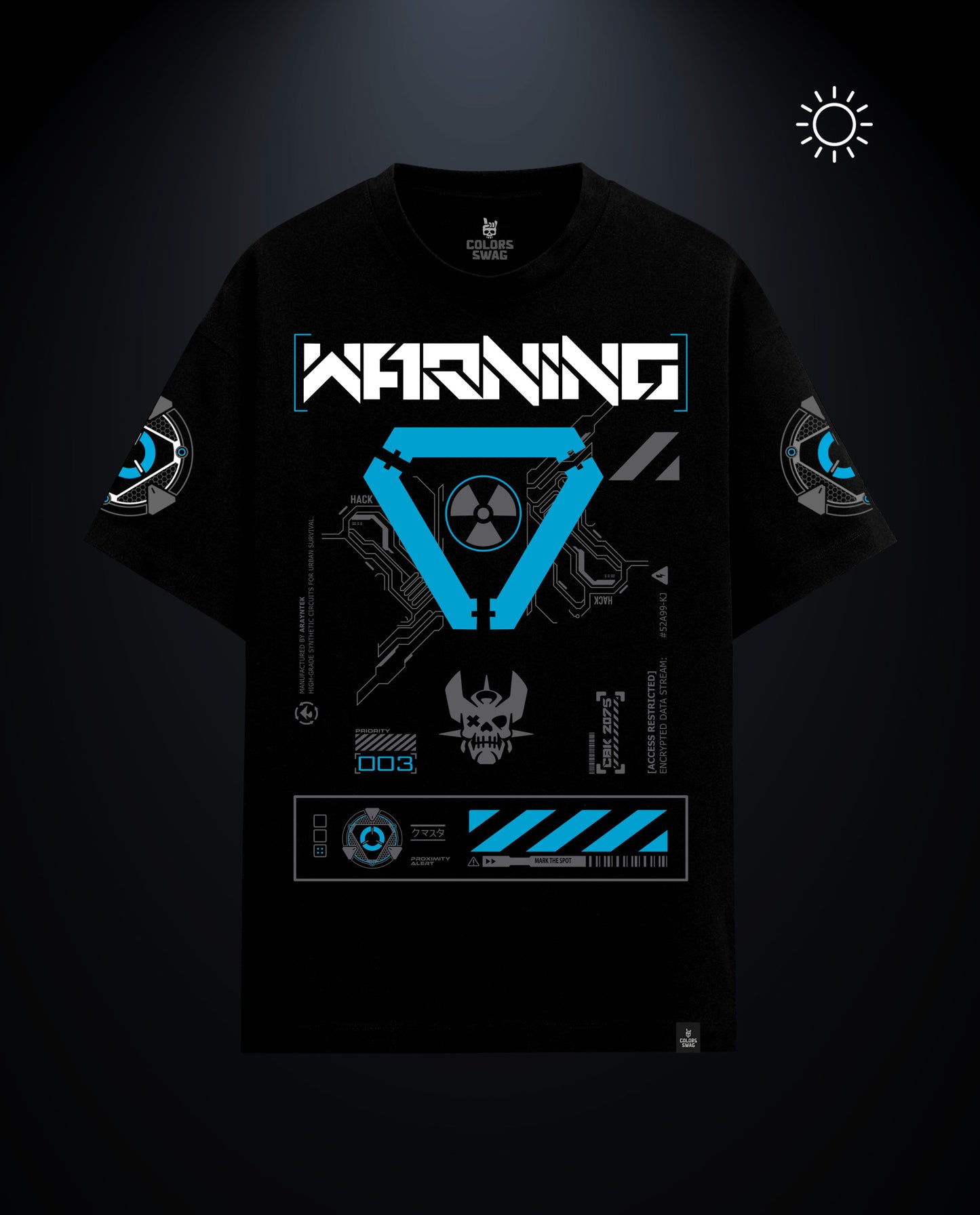 Warning - Premium Men Oversized Tees