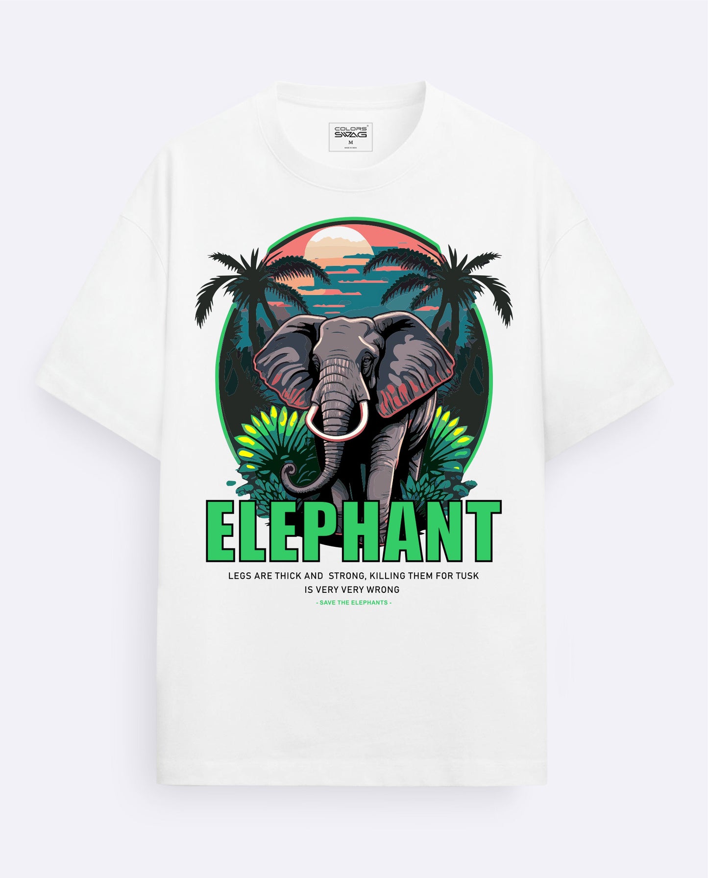 Elephant-Oversized T-Shirt