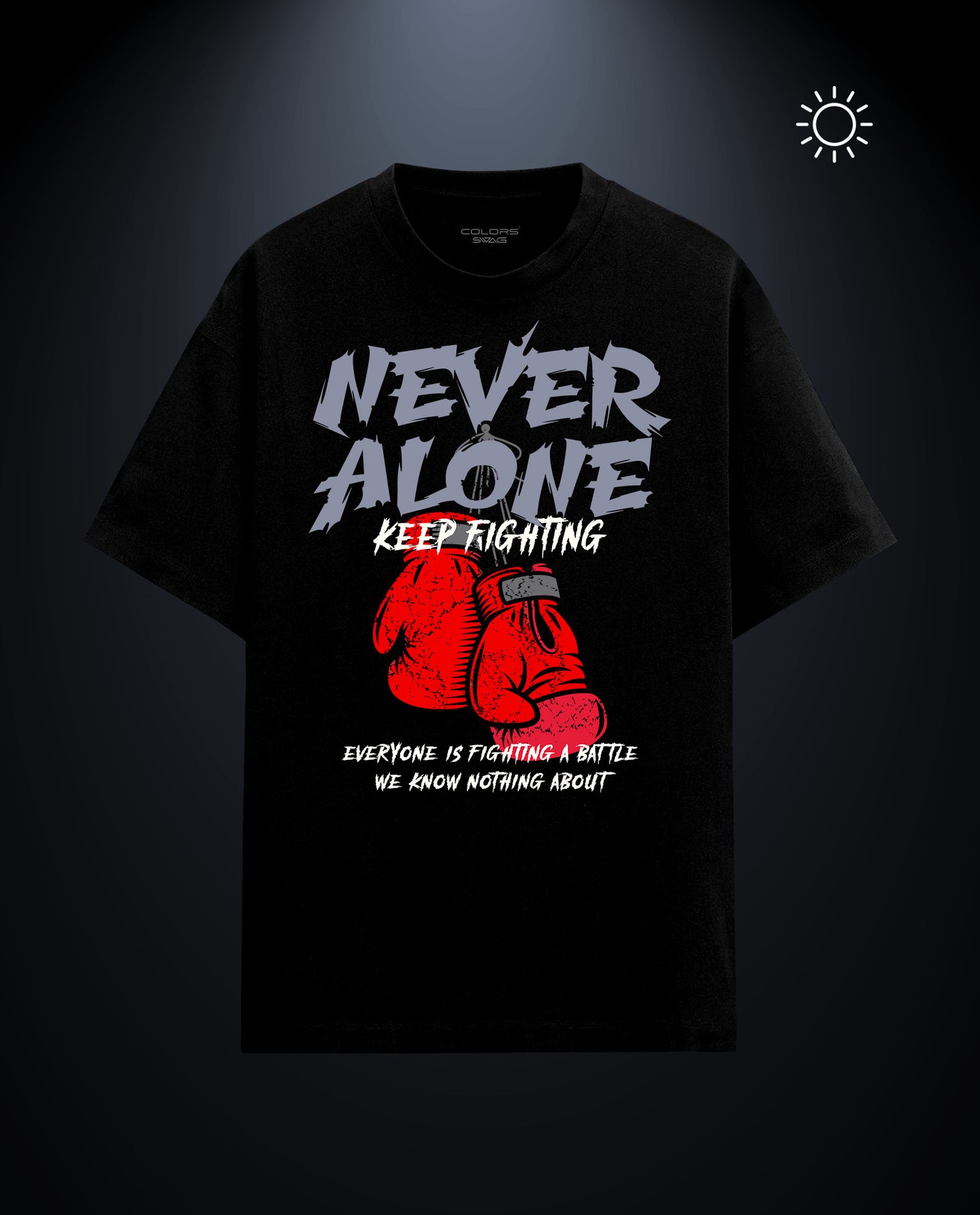 Never Alone - Premium Men Regular Fit Tees