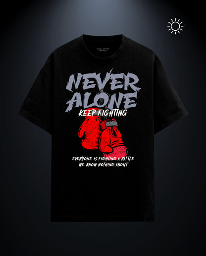 Never Alone - Premium Men Regular Fit Tees