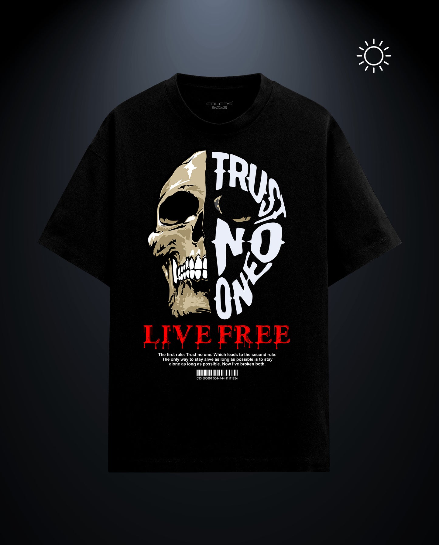 Trust No One - Premium Men Oversized Tees