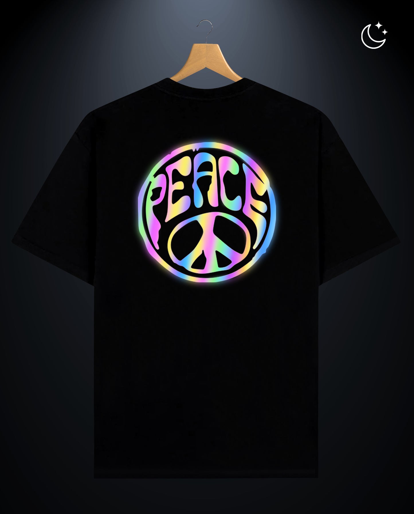 Peace Reflect Tees-Regular Fit