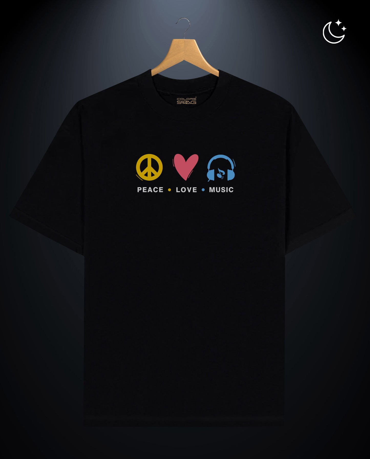 Peace Reflect Tees-Regular Fit