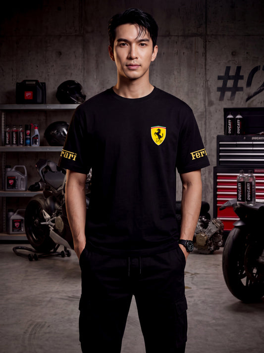 Ferrari Sports – Premium Biker Regular Fit T-Shirt