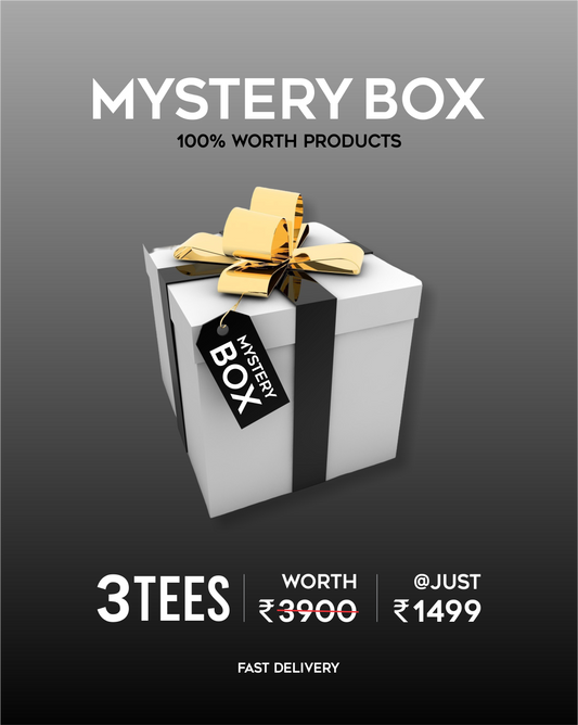 Mystery Box: Get 3 Mystery Premium Regular Fit T-Shirts