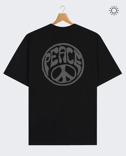 Peace Reflect Tees-Regular Fit