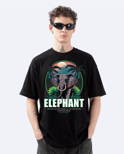 Elephant-Oversized T-Shirt