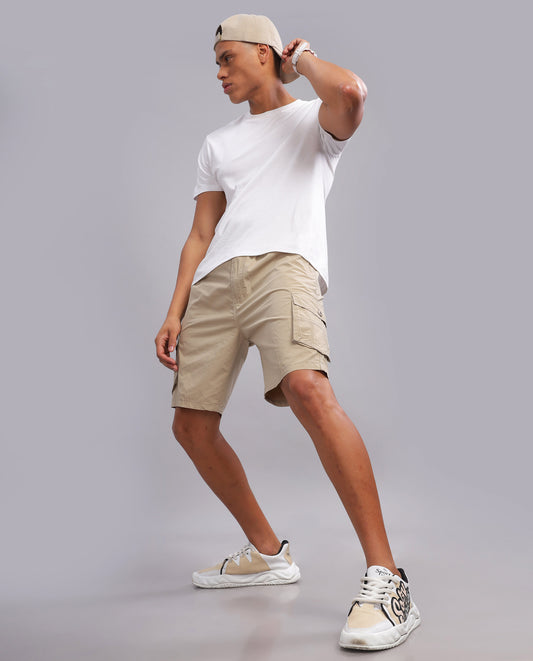 Plain Tussar Shorts