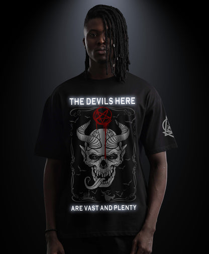 The Devils Here - Premium Men Regular Fit Tees