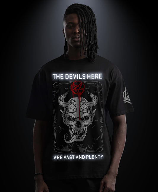 The Devils Here - Premium Men Regular Fit Tees