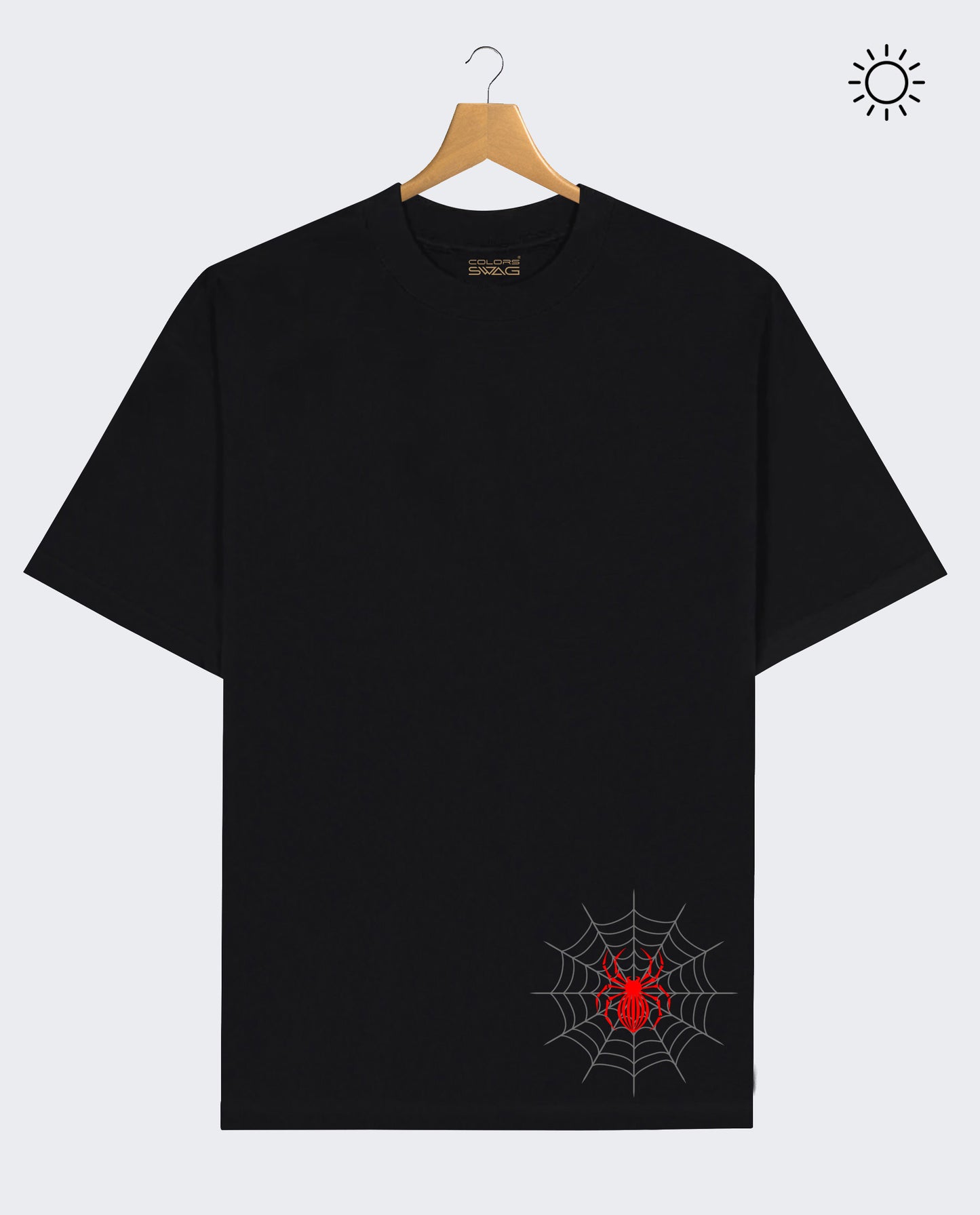 Spider Net Reflect Tees-Regular Fit