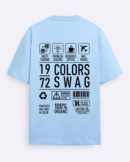 19 Colorswag-Oversized T-Shirt