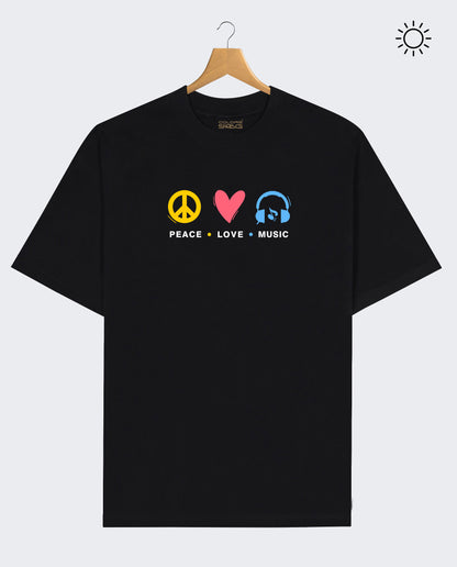 Peace Reflect Tees-Regular Fit