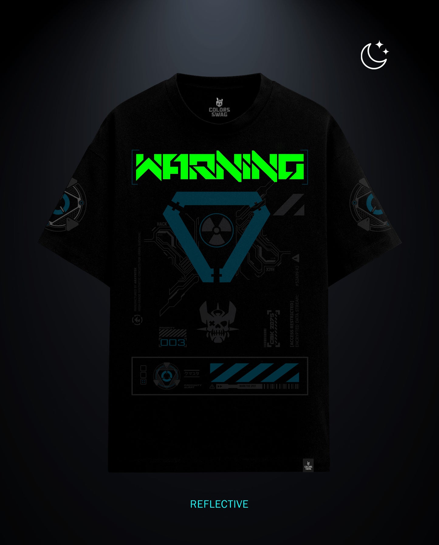 Warning - Premium Men Oversized Tees