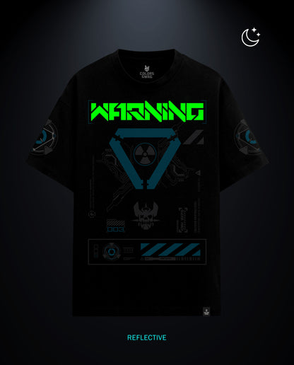 Warning - Premium Men Oversized Tees