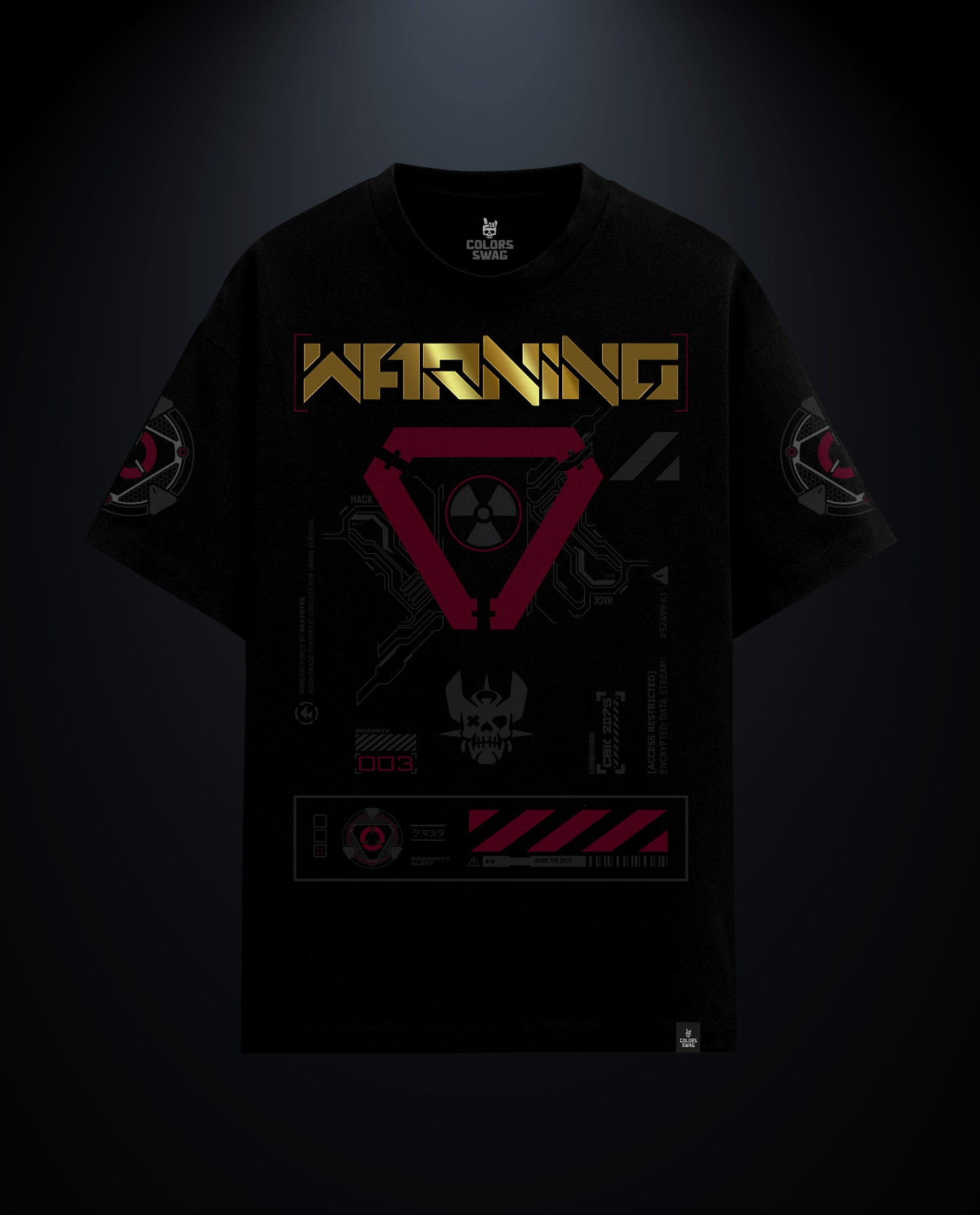 Warning - Premium Men Oversized Tees