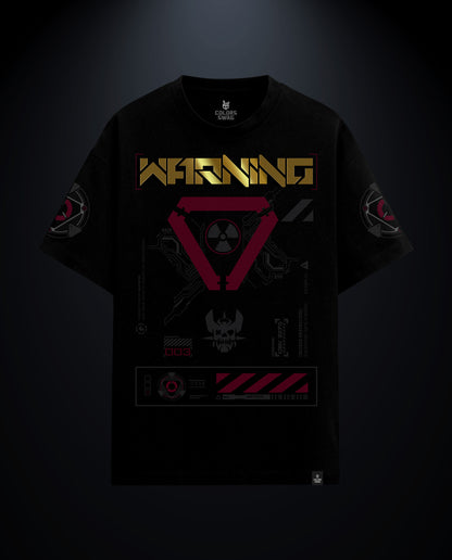 Warning - Premium Men Oversized Tees