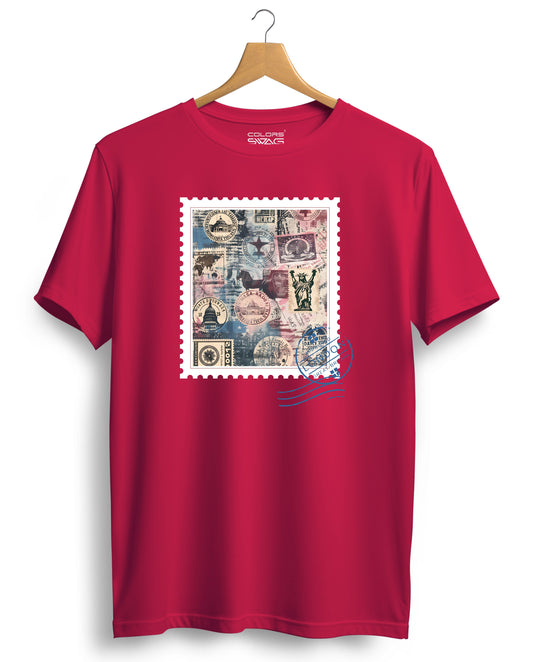 Stamp world Graphic Tees