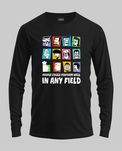 Any Filed Full Sleeve T-Shirt