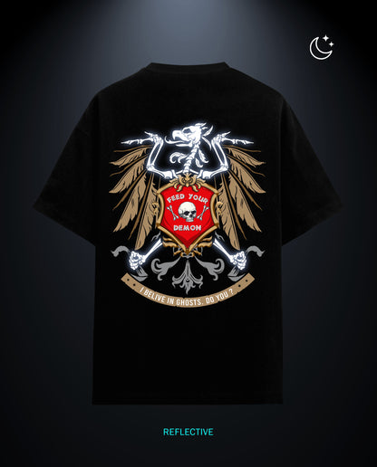 Feed your Demon - Premium Men Oversized Tees