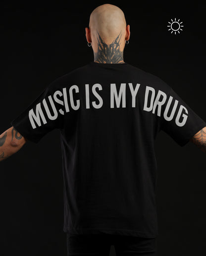 Music is my Drug - Plus Size Regular Fit Tees