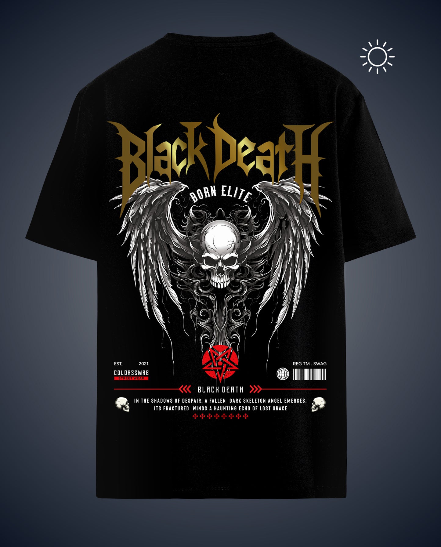 Reflect Black Death - Men Regular Fit Tees