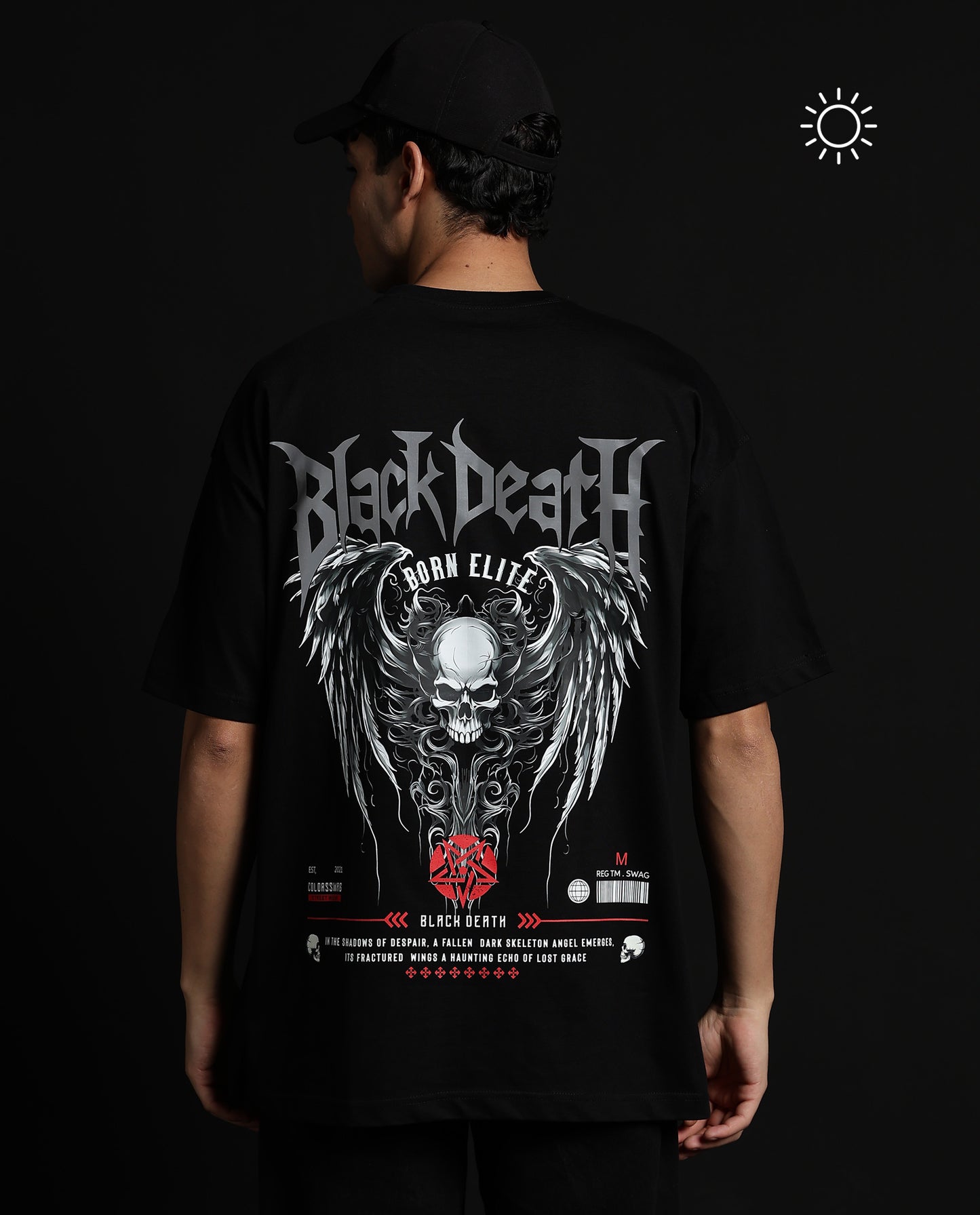 Black Death - Premium Men Oversized Tees