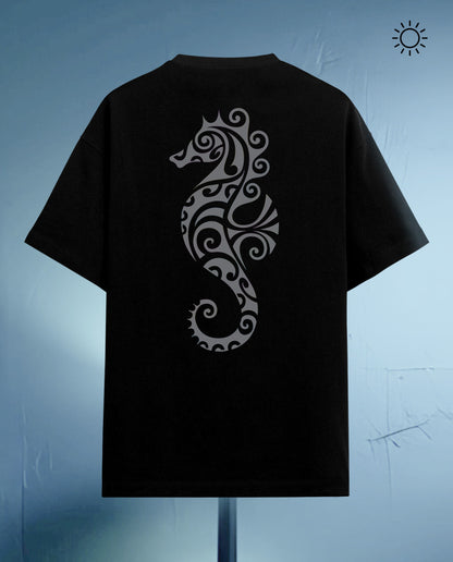 Sea Horse Reflect - Oversize T-shirt