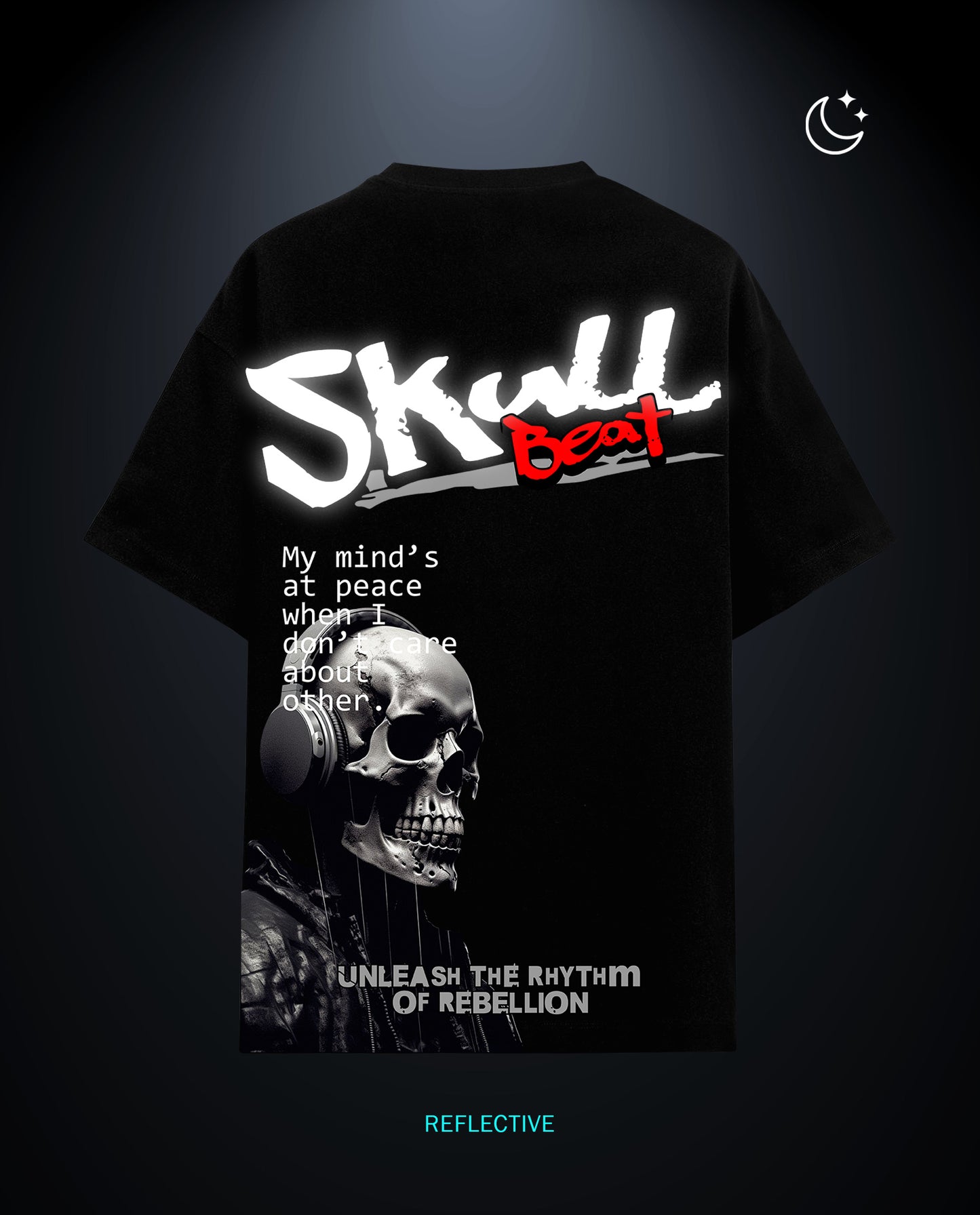 Skull Beat- Premium Men Oversized Tees