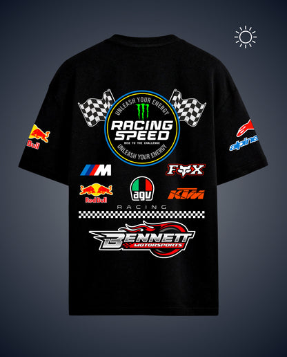 Racing speed - Premium Men Oversized Tees