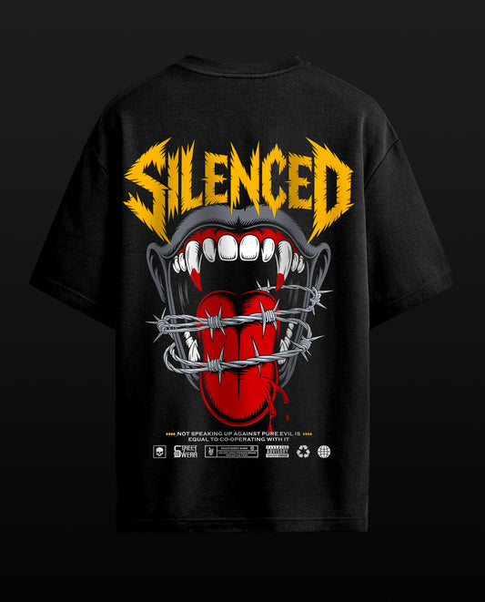 Silenced  - Premium Men Oversized Printed Tees