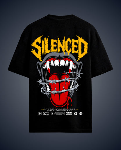 Silenced  - Premium Men Oversized Printed Tees
