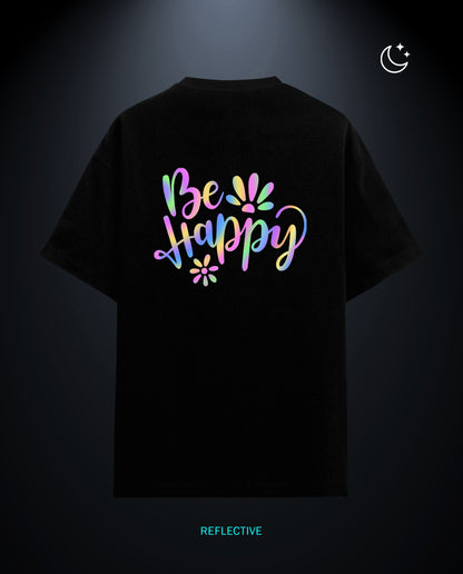 Be Happy - Premium Women Oversized Tees