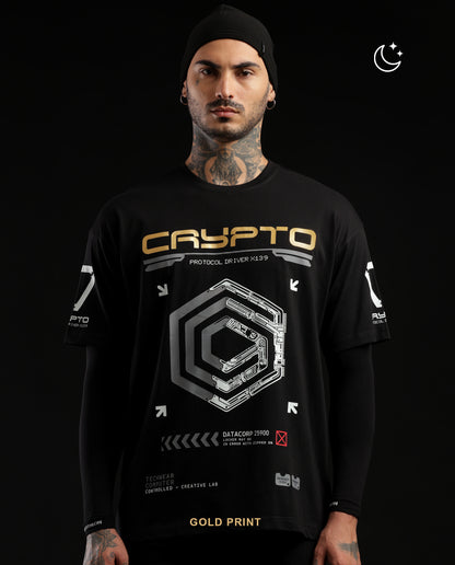 Crypto Gold - Premium Men Oversized Tees